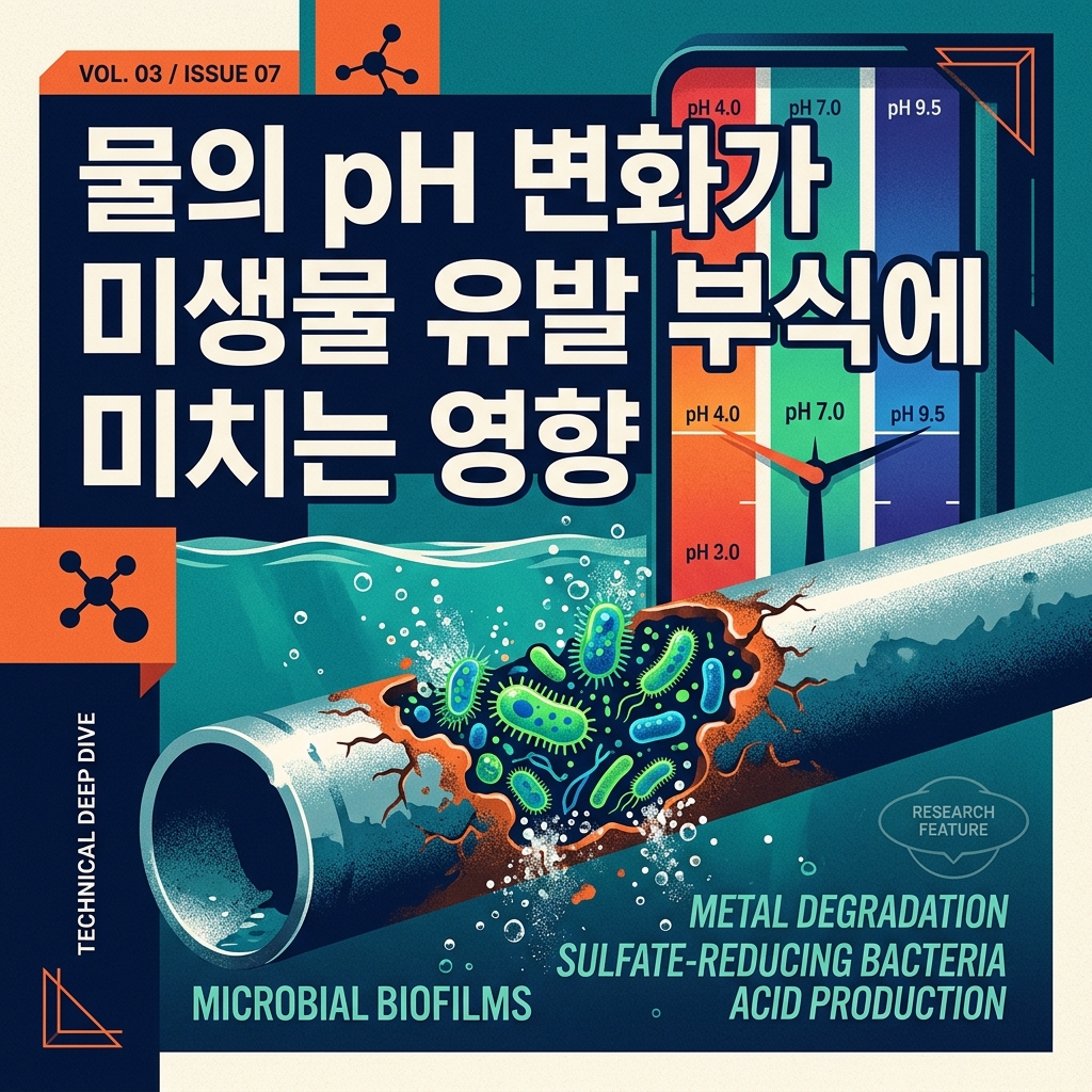 물의 pH 변화가 미생물 유발 부식에 미치는 영향