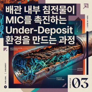배관 내부 침전물이 MIC를 촉진하는 Under-Deposit 환경을 만드는 과정