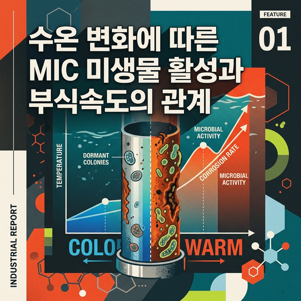 수온 변화에 따른 MIC 미생물 활성과 부식속도의 관계