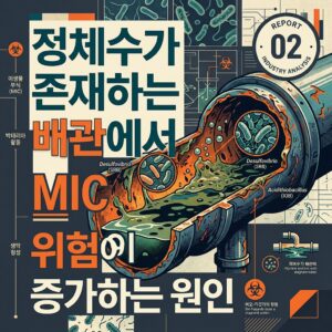 정체수가 존재하는 배관에서 MIC 위험이 증가하는 원인