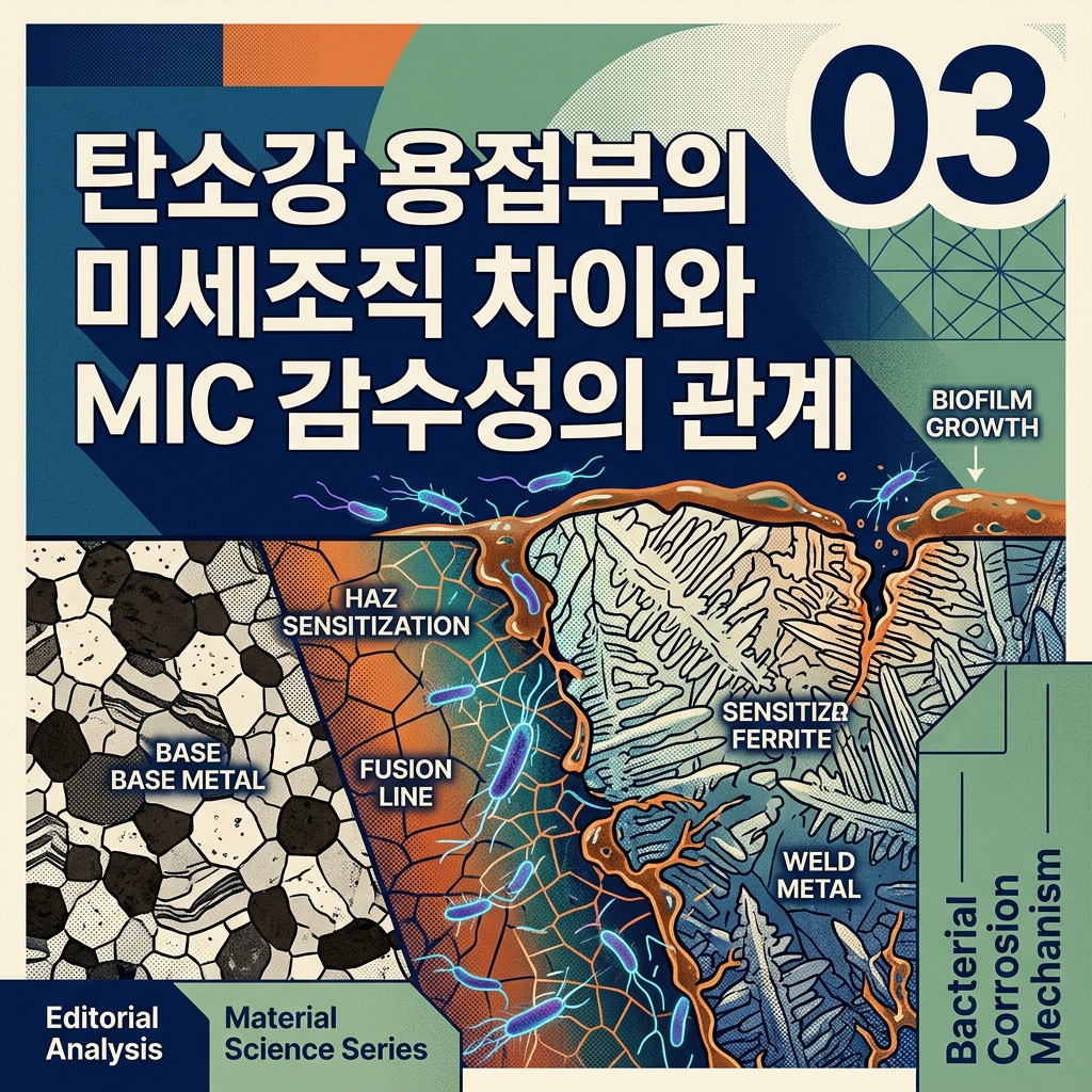탄소강 용접부의 미세조직 차이와 MIC 감수성의 관계